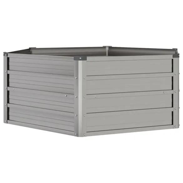 Strat Grădină Ridicat Hexagonal - Oțel Corten | Livrare Gratuită