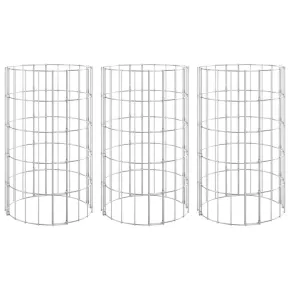 Set Gabion Circular Ø30x50 cm - Oțel Galvanizat Rezistent 2