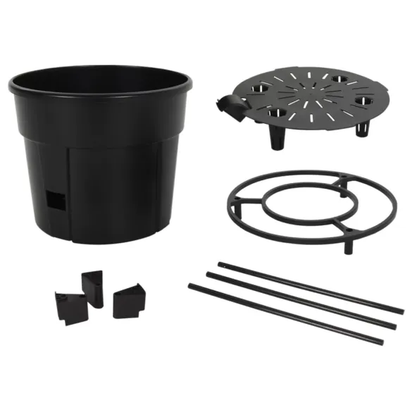 Ghiveci Cultivare Roșii - Antracit, Polipropilenă | Livrare Gratuită