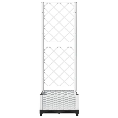 Jardinieră cu Spalier Alb - Grădină Verticală - Livrare Gratuită