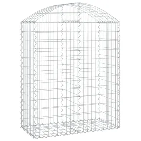 Coș Gabion Arcuit Fier Galvanizat | Gard Decorativ Grădină 2
