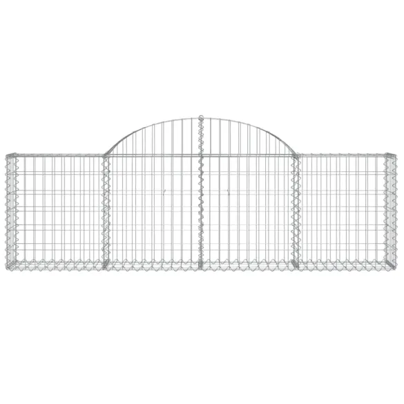 Coș Gabion Arcuit Fier Galvanizat | Barieră Decorativă Grădină