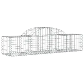 Coș Gabion Arcuit Fier Galvanizat | Barieră Decorativă Grădină 2