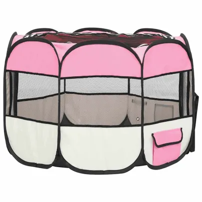 Țarc Pliabil Câini cu Geantă Transport - Livrare Gratuită