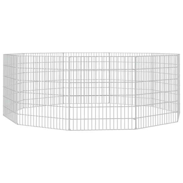 Adăpost pentru Animale - 10 Panouri Fier Galvanizat 54x60 cm