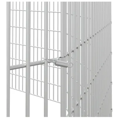 Adăpost pentru Animale - 10 Panouri Fier Galvanizat 54x60 cm