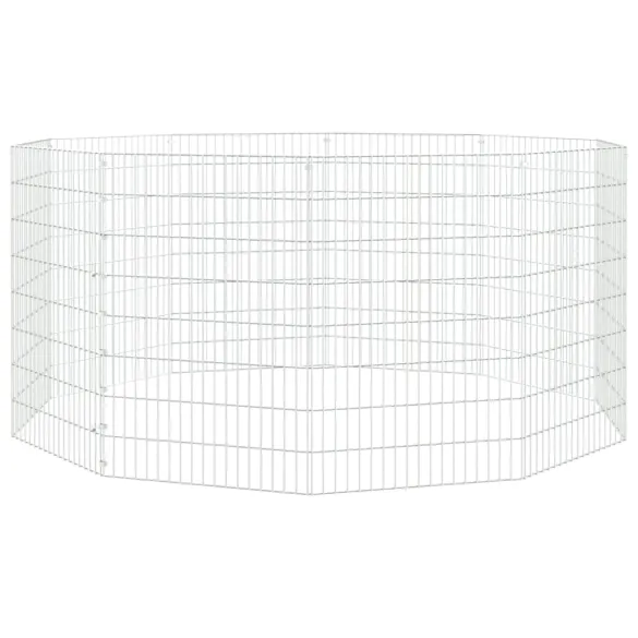 Adăpost pentru Animale - 10 Panouri - Fier Galvanizat