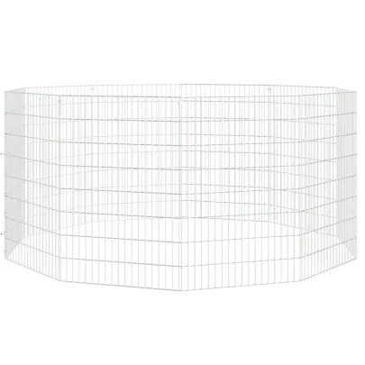 Adăpost pentru Animale - 10 Panouri - Fier Galvanizat