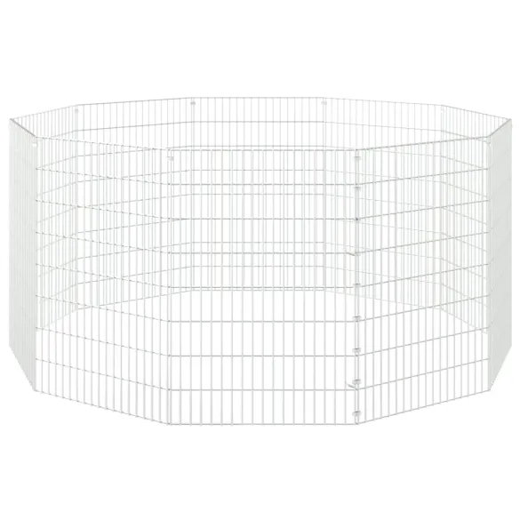 Adăpost pentru Animale - 10 Panouri - Fier Galvanizat