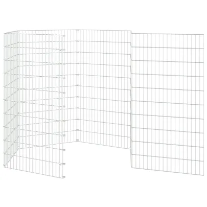 Adăpost pentru Animale - 6 Panouri, Fier Galvanizat