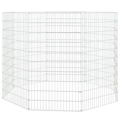 Adăpost pentru Animale - 8 Panouri - Fier Galvanizat