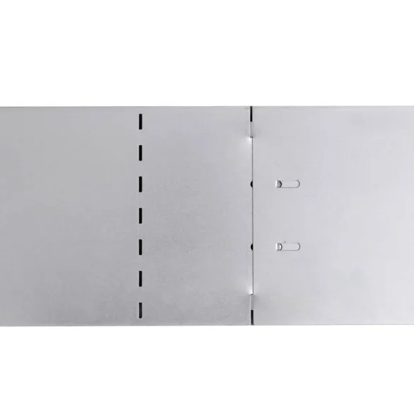 Gard de gazon din oțel galvanizat - 10 bucăți - 100x20 cm