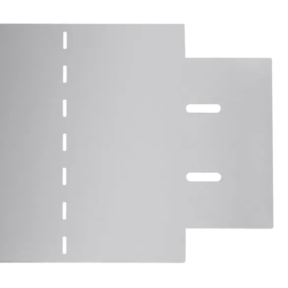 Gard de gazon din oțel galvanizat - 10 bucăți - 100x20 cm