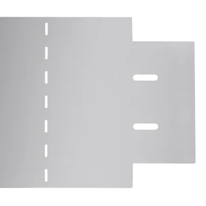 Gard de gazon din oțel galvanizat - 10 bucăți - 100x20 cm