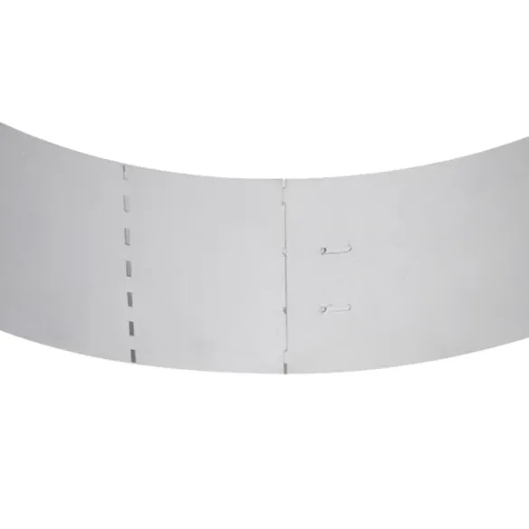 Gard de gazon din oțel galvanizat - 10 bucăți - 100x20 cm