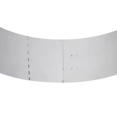 Gard de gazon din oțel galvanizat - 10 bucăți - 100x20 cm