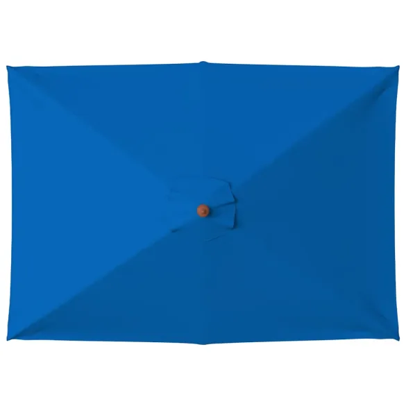 Umbrelă de grădină cu stâlp lemn - Albastru 150x200 cm