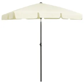 Umbrelă de plajă galbenă | Protecție UV | Livrare gratuită 2