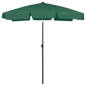 Umbrelă de Plajă Verde 180x120 cm - Livrare Gratuită