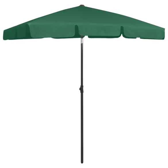 Umbrelă de Plajă Verde 180x120 cm - Livrare Gratuită