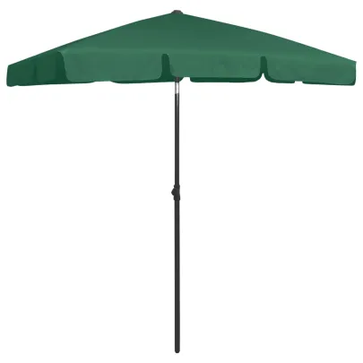 Umbrelă de Plajă Verde 180x120 cm - Livrare Gratuită