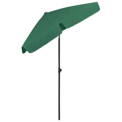Umbrelă de Plajă Verde 180x120 cm - Livrare Gratuită