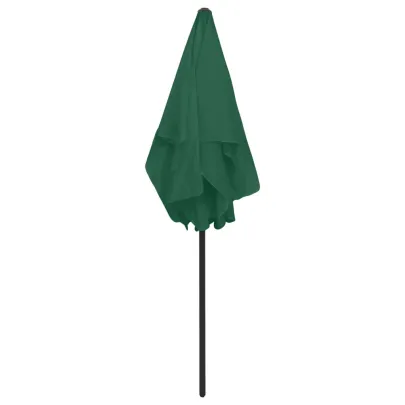 Umbrelă de Plajă Verde 180x120 cm - Livrare Gratuită