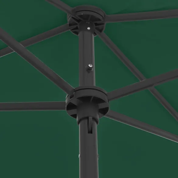 Umbrelă de Plajă Verde 180x120 cm - Livrare Gratuită