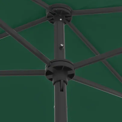 Umbrelă de Plajă Verde 180x120 cm - Livrare Gratuită
