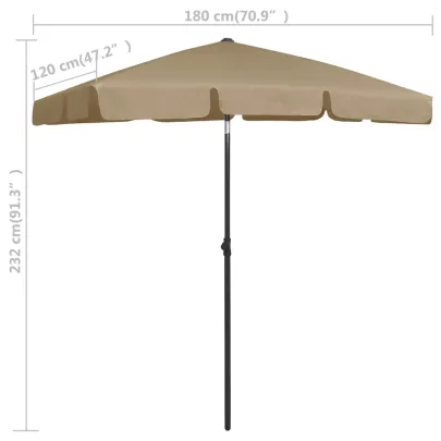 Umbrelă de Plajă - Protecție UV - Livrare Gratuită