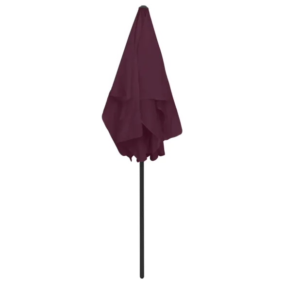 Umbrelă de plajă bordo, protecție UV, livrare gratuită