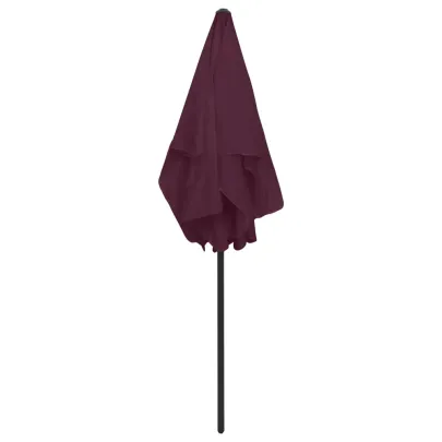 Umbrelă de plajă bordo, protecție UV, livrare gratuită