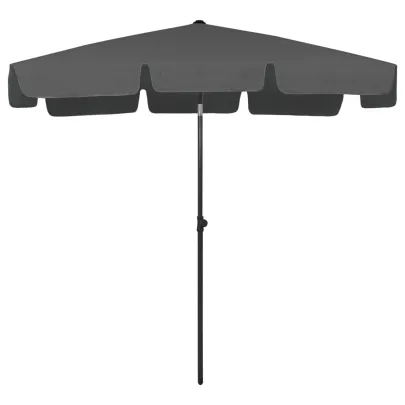 Umbrelă de Plajă Antracit 200x125 cm - Livrare Gratuită