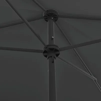 Umbrelă de Plajă Antracit 200x125 cm - Livrare Gratuită