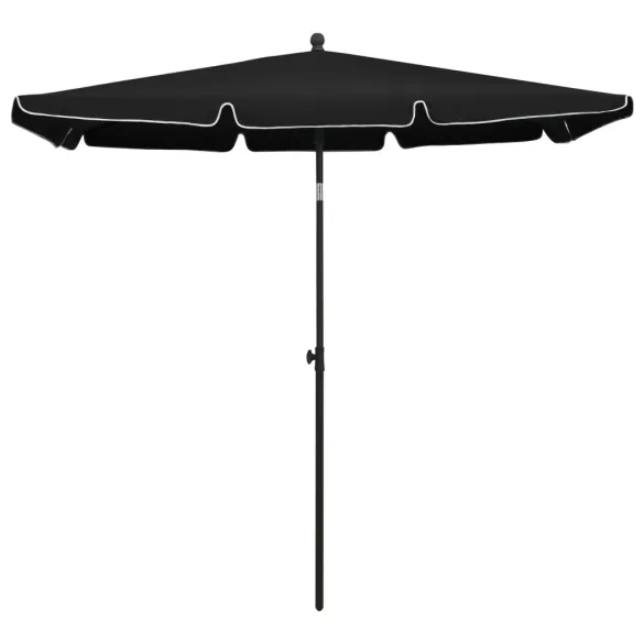 Umbrelă Grădină Stâlp Negru - Protecție UV | Livrare Gratuită