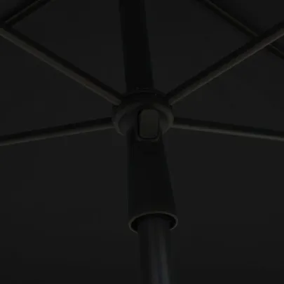 Umbrelă Grădină Stâlp Negru - Protecție UV | Livrare Gratuită