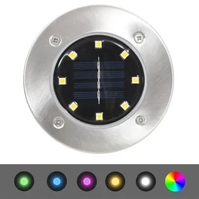 Lămpi Solare RGB pentru Exterior - 8 bucăți | Livrare Gratuită