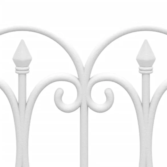 Borduri Gazon Alb | 17 buc | 10m | PP | Livrare Gratuită