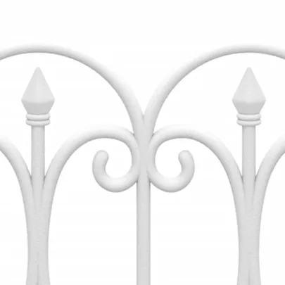 Borduri Gazon Alb | 17 buc | 10m | PP | Livrare Gratuită