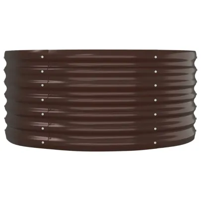 Strat Înălțat Grădină Metalic 152x80x36 cm - Maro