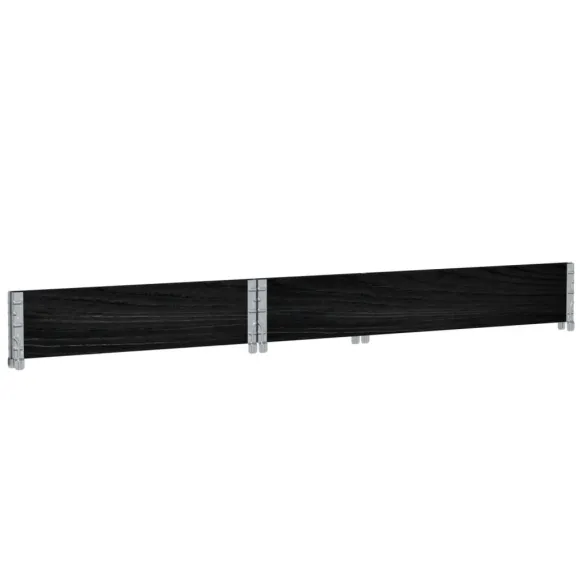Jardinieră Grădină Lemn Masiv - Negru 120x80 cm | Livrare Gratuită