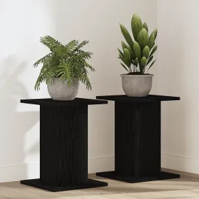 Suport Plante Stejar Negru - 2 bucăți - 30x30x40 cm