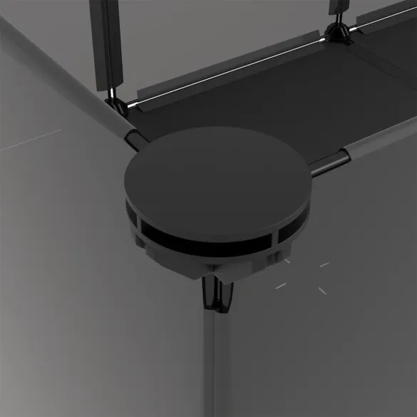 Cușcă pentru Animale Mici - Negru, PP și Oțel - Livrare Gratuită