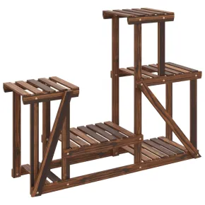 Suport Flori Lemn Masiv de Brad - 90x25x73,5 cm 2