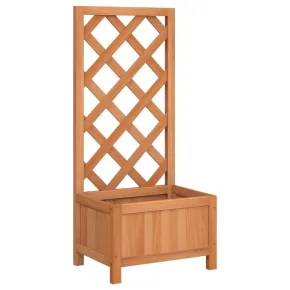 Jardinieră cu Spalier din Lemn Masiv de Brad - Decor Grădină 2