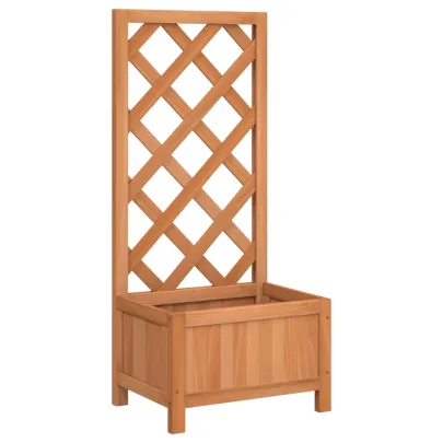 Jardinieră cu Spalier din Lemn Masiv de Brad - Decor Grădină