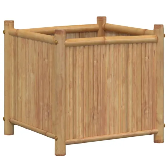 Jardinieră Bambus 40x40x40 cm | Livrare Gratuită