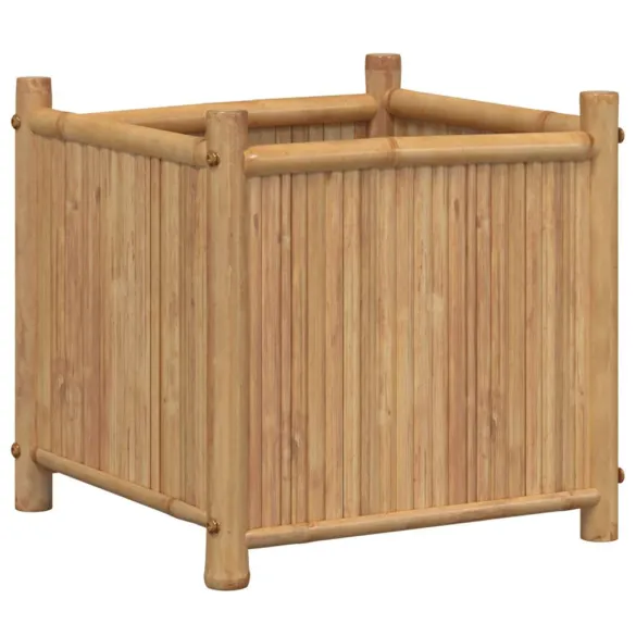 Jardinieră Bambus 40x40x40 cm | Livrare Gratuită