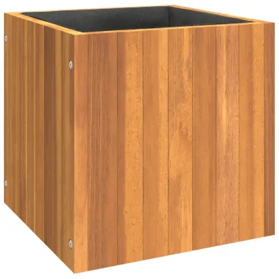Jardinieră Lemn Acacia 35x35x35 cm | Livrare Gratuită