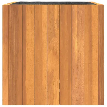 Jardinieră Lemn Acacia 35x35x35 cm | Livrare Gratuită
